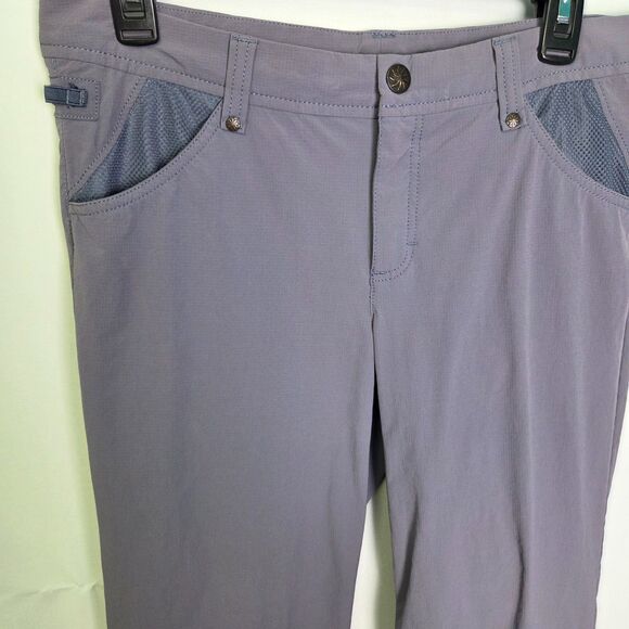 Athleta Purple Nylon Spandex Capri Pants Size 8 Tall - Picture 3 of 7